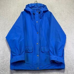 Vintage Cabelas Mens Jacket Large Blue Gore Tex Thinsulate Hooded Parka Outdoors